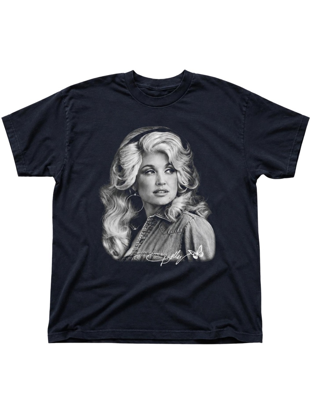 Dolly Parton Signature Graphic Tee, Country Music Legend Dolly Memorial Shirt